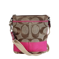 【二手】COACH) Pochette Signature 單肩包，粉紅色，斜挎包，品牌名稱