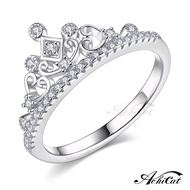 AchiCat.925 Sterling Silver Ring.happy Princess.crown.wedding Ring.lady Tail Ring.anti-Villain.valen