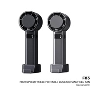 F83 Super High Speed Rechargeable Desktop Handheld Fan 100 Speeds Adjustable Jet Fan Air Conditioner