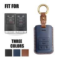 Vintage Key cover Applicable Old Style Cadillac cts/xts Car handmade genuine leather key case