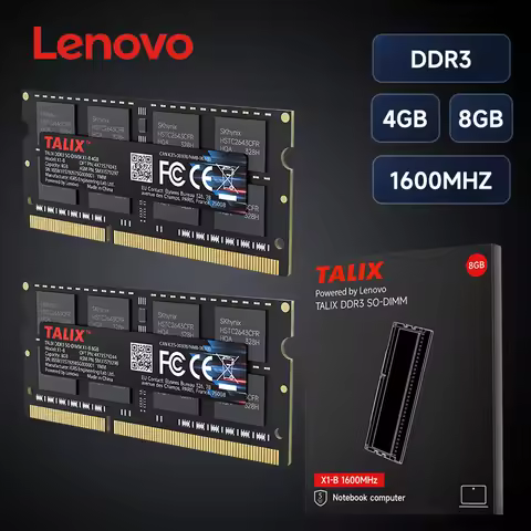 Lenovo TALIX DDR3 SODIMM RAM 4GB 8GB 1600MHz Laptop RAM Intel AMD Notebook Memory Faster Data Transf