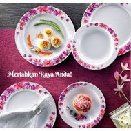 *Tupperware Garden Bloom Melamine Set* 👉Melamine Plate (4) 👉Melamine Bowls (4)