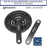 PROWHEEL Crankset AD43 28-38-48T 6/7/8 Speed Bicycle Forks