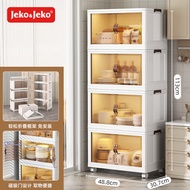 ST-🚤JEKO&amp;JEKOKitchen Shelf Cupboard Cupboard Sideboard Cabinet Multi-Functional Kitchen Storage Cabinet with Door Locker