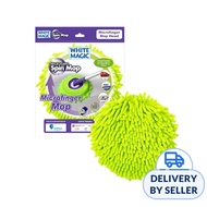 White Magic Microfinger Spin Mop Head Chemical Free Cleaning