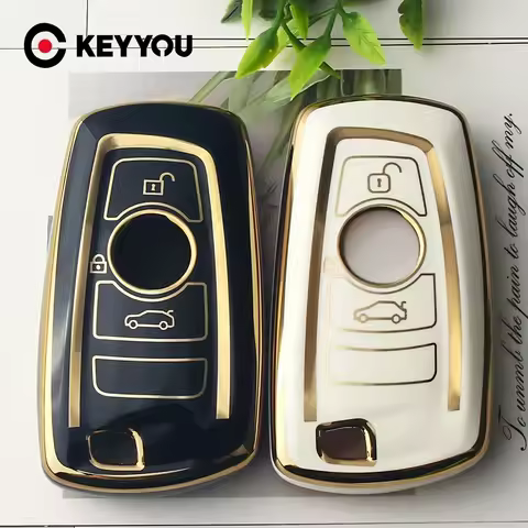 KEYYOU TPU Remote Car Key Case Fob Cover For BMW F10 F20 F30 Z4 X1 X3 X4 M1 M2 M3 E90 1 2 3 5 7 Seri
