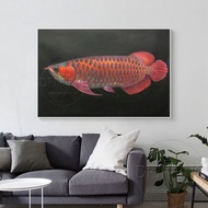 Arowana Fish Painting Acrylic Paint Modern Wall Decoration