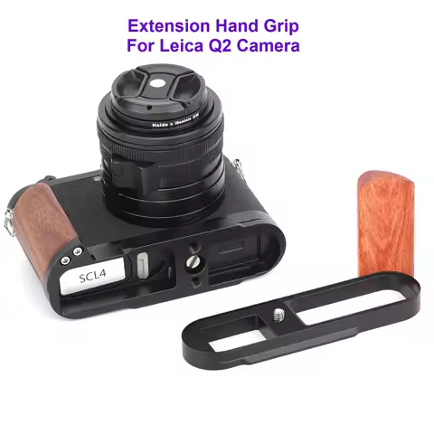 For Leica Q2 Camera Extension Hand Grip Stabilizer Holder Shooting Stabilizer For Leica Q2 Wood Secu