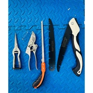 Garden Tool Set 5 SK5 SteelPiece includes pruning shears, pruning shears, folding saw, saw and repla