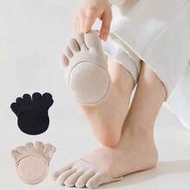 Women's Ultra-Thin Invisible Five-Toe Half-Palm Socks. Thickened Construction Delivers Extra Cushion