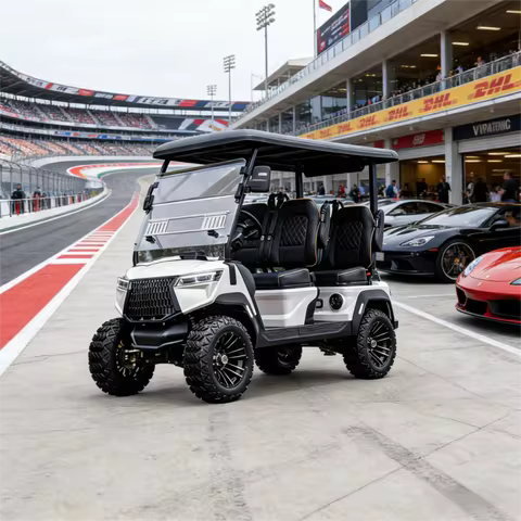 Export Quality New 48 Volt Ultra-long Lithium Battery Life Golf Car 2/4/6/8 Seats Off Road Golf Cart
