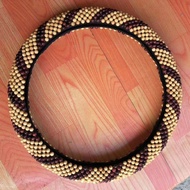 Thuja Blood Sandalwood Ebony Single Color Double Color Steering Wheel Cover Small Car Wooden Beads A