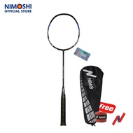 Termurah!!! Nimo Raket Badminton Nano Lyte 100 + Free Tas &amp; Grip Wave