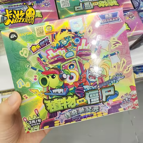 Genuine KAYOU Plants Vs. Zombies Card Wonderful Natural Journey Gold-plated Record Legendary Sound A