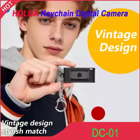 HOLGA DC-01 Keychain Digital Camera 1920x1080 30fps TFT LED Screen Retro Design Mini Camcorder for D