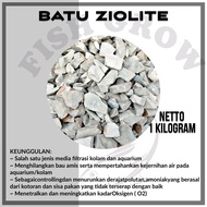 ZIOLITE STONE AQUARIUM FILTER MEDIA ZIOLIT POND 1 KILO