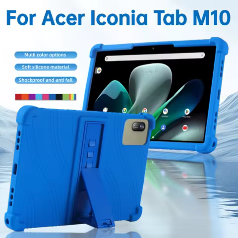 For Acer Iconia Tab M10 Tablet Case for 10 inches Tablet Kids Friendly Soft Silicone Adjustable Stan