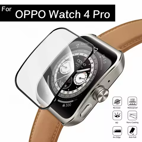 3D 2PCS PMMA Film For OPPO Watch 4 PRO Screen Protector Film For OPPO Watch 4PRO SmartWatch (Not Gla