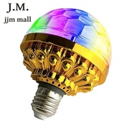 【 JJM MALL】-6pcs Disco Ball Light Bulb E27 RGB Color Rotating Bulb Led Bulbs for Dance Parties DJ At