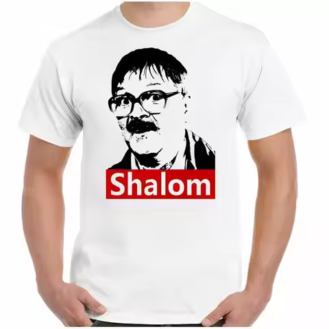 Friday Night Dinner T Shirt Jim Bell Shalom Parody 100 retro