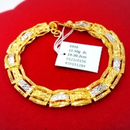 LAELA RANTAI TANGAN TALI JAM 2C HOLLOW EMAS TULEN 916 GOLD BRACELET