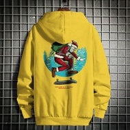 Fortklass Santa Skate Outerwear Unisex Hoodie Screen Print Men Premium Jacket Men Jumper Hoodie