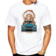 Men tshirt True American. Chevy Apache Unisex T Shirt top men T-Shirt tees Pickup Truck (aquamarine)