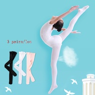 3 Pairs/90 Denier Ballet Tights Children's Dance Tights