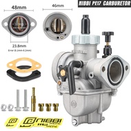 PE19mm NIBBI คาร์บูเรเตอร์หน้าแปลน PE22mm/PE24mm/PE26mm/PE28mm กับเจ็ตส์สปอร์ต Carb สำหรับรถจักรยานย