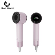 Han River ไดร์เป่าผมความเร็วสูง จอ LED พร้อม Ion ลบ ควบคุมอุณหภูมิ 3 ระดับ 5 มิน เป่าแห้งเร็ว