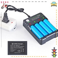 SUHU 18650 Battery Charger Portable LED Adapter 4 Slots