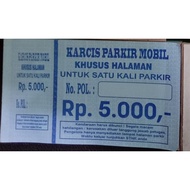 Car parking ticket coupon 5000 br