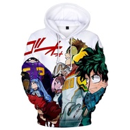 ❂My Hero Academia Hoodie Anime Cosplay Costume Sweatshirts Himiko Toga 3D Hoodies uniform Men/Women's College clothing