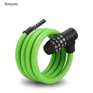Ronyme Combination Bike Lock Braided Steel Cycle Lock with Combination 4-Digit for