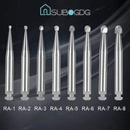 SUBOGDG 5PCS Dental Bur Carbide Tungsten FG1 FG2 FG3 FG4 FG5 / Round Metal Bone Bur