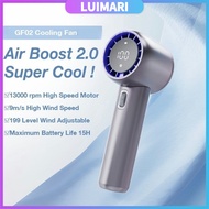 GF02 Handheld Fan 199 Level Strong Wind Portable Bladeless Fan Rechargeable With Air Turbo Cooler Mi