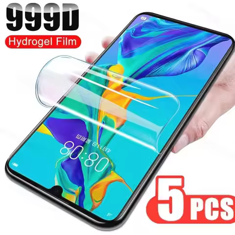 5PCS Hydrogel Film For Huawei P50 P30 P40 Lite E P50E Screen Protector Nova 5 6 7 9 10 SE 5T 8i Y60 