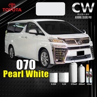 [ Pearl White 070 ] White CS Toyota Putih Touch Up Paint Cat 2K CW DIY Aerosol Spray Motor Car Putih