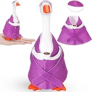 7" Desk Goose Tired Granny Mamma Robe Self Care Outfit Mini Desk Geese Cute Costume for Geese Figuri