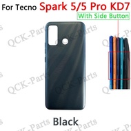 For Tecno Spark 5 5 Pro KD7 KD7S Back Battery Cover Rear Panel Door Housing Case Repair Parts Cover 