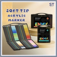 ENMY Acrylic Marker Soft Tip Pen Paint Drawing Colouring Painting Art Multi Surface Use Marker Pen