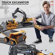 Mainan Mobil Truk Remote Control Besar  Mainan Anak Laki Laki 3-4-5-6-7 Tahun  Yigong Excavator Truc