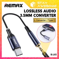 REMAX Audio Adapter Type C To Audio Jack Adapter Earphone + Type C Jack Adapter Gaming SARLLA13 Adap