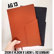 AG 13 LEATHER AGENDA, ag13 a5 leather agenda, notebook, company souvenir memo, synthetic leather age