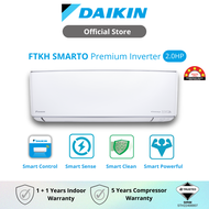 DAIKIN SMARTO Premium Inverter Air Conditioner (FTKH R32) 2.0HP - FTKH50B/RKU50B-3WMY-LF