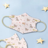 天心/醫療口罩/5~12歲/兒童立體30入/可愛貓咪