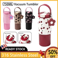 750ML Tumbler tahan sejuk 316 Stainless Steel Cherry Tumbler for Hot and Cold Double Drink