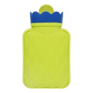 德國 fashy 攜帶型口袋矽膠熱水袋/ 350ml/ 綠色瓶身+藍色瓶口