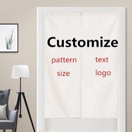 [customize]LOGO Custom Kitchen Door Curtain Fabric Hotel Japanese-style Fitting Room Bathroom Photo Half Curtain/定制专用