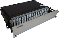 Tripp Lite Preloaded Fiber Panel, 9.8 feet / 3 Meter, 2U Rackmount, 32x12F MTP/MPO-APC 4xLC F/F OS2